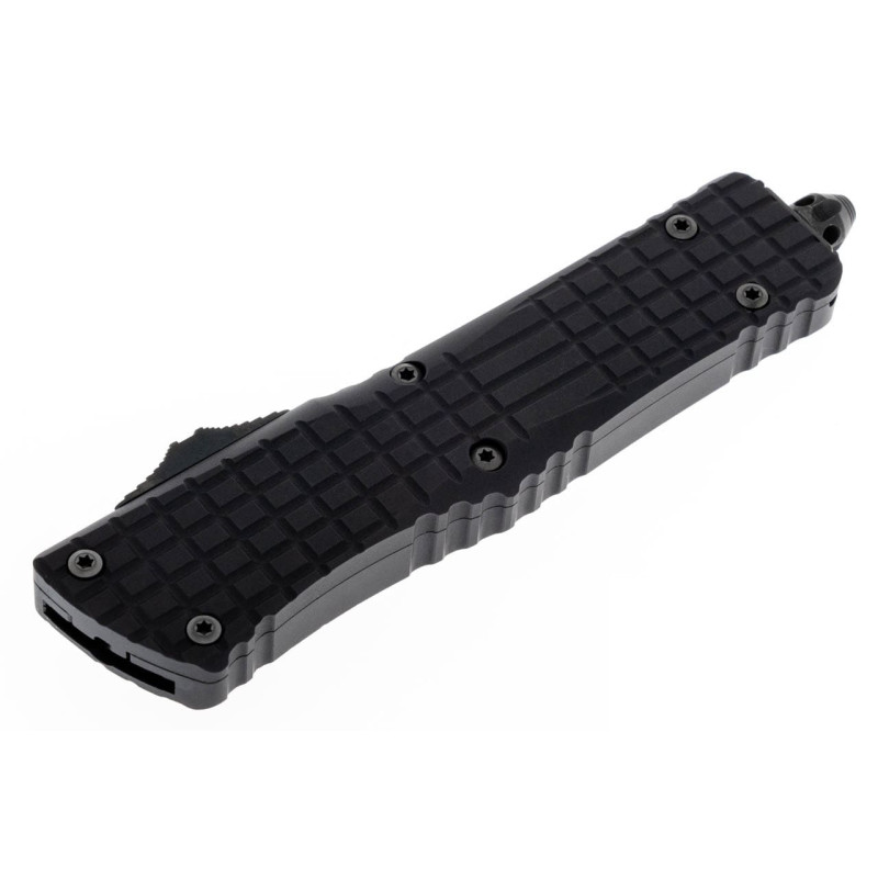 Нож Microtech Combat Troodon Delta OTF, fluted DLC, черный