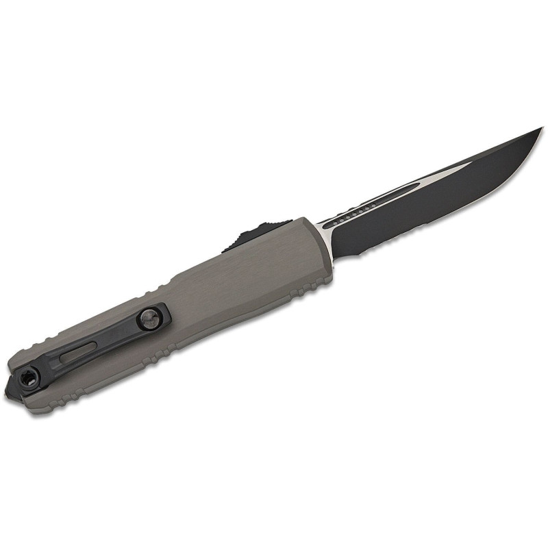 Нож Microtech Ultratech Gen III OTF, ZBP D/E, tatical, полусеррейтор, серый