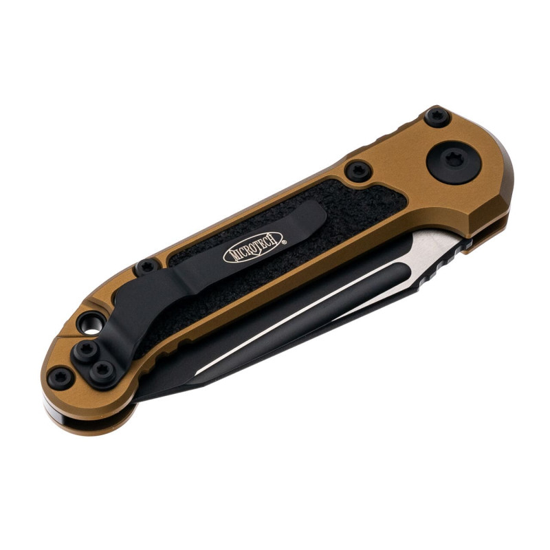 Нож Microtech L.U.D.T. S/E Gen III,  черный клинок, танто, рукоять tan