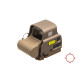 Прицел коллиматорный EOTech Tan 68MOA/1MOA (две точки) совместим с NV