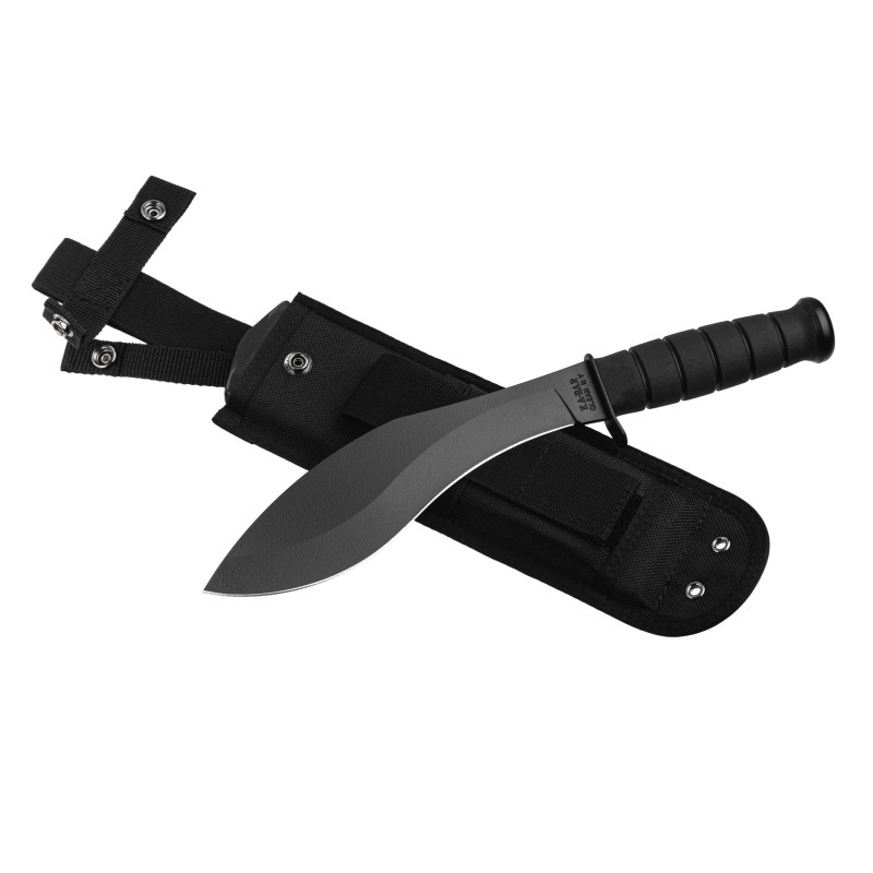 Кукри-мачете Ka-Bar Combat Kukri, чорний, нейлоновий чохол 