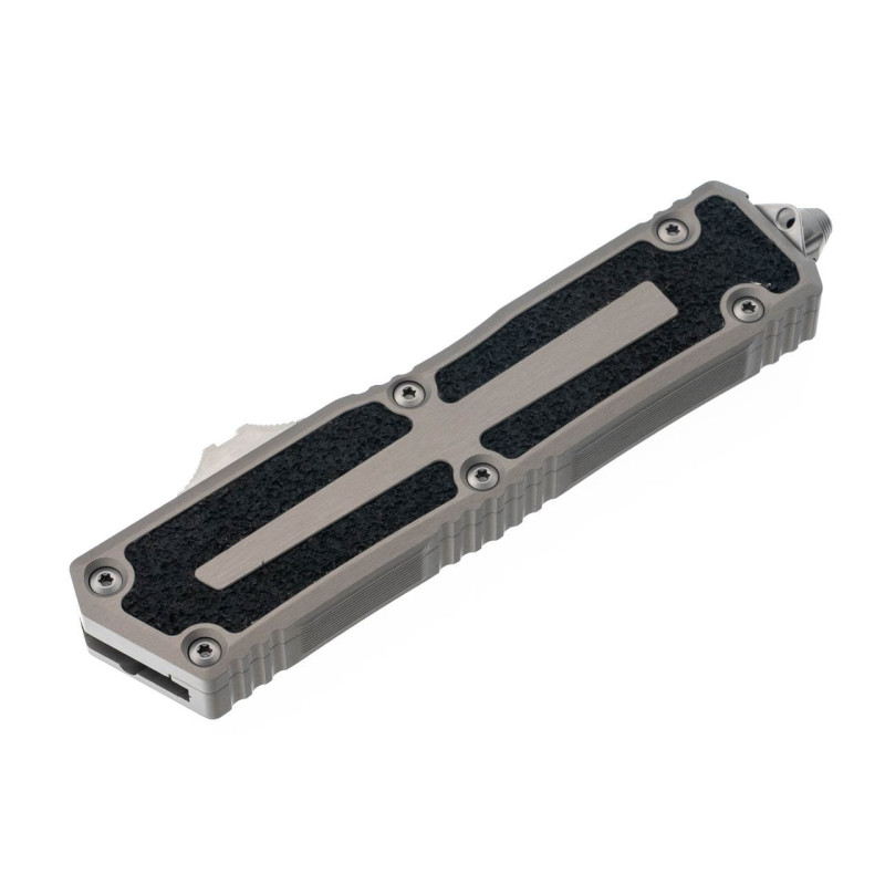 Нож Microtech Scarab II Gen III D/E-S, stonewash, черно-серый