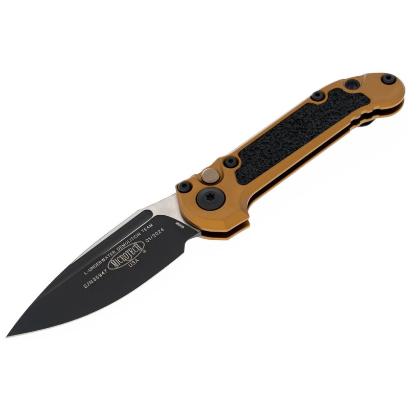 Нож Microtech L.U.D.T.,  черный клинок, рукоять tan