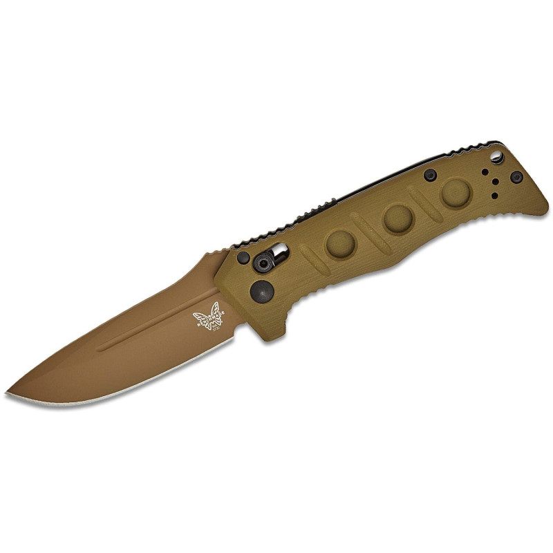 Нож Benchmade "Sibert Mini Auto Adamas", олива