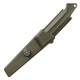 Нож Sanrenmu S708-1, Sandvik 12C27N, пластик, олива