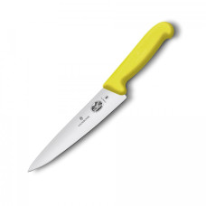 Ніж кухонний обробний Victorinox Fibrox 19 см жовтий