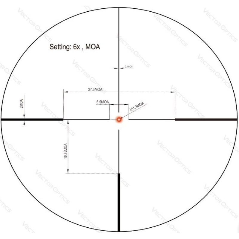 Прицел оптический Vector Optics Continental X6 1-6x24 (30 мм) SFP illum. Fiber German 4