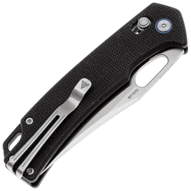 Нож SRM Retreiver 9203-MB, 10Cr15CoMoV, черная микарта