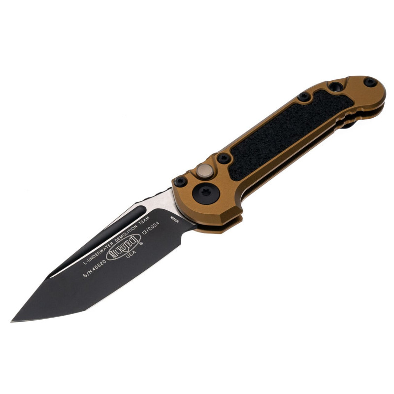 Нож Microtech L.U.D.T. S/E Gen III,  черный клинок, танто, рукоять tan