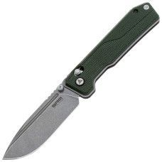 Нож SRM Rubik 7228B-MG, Sandvik 14C28N, микарта, зеленый