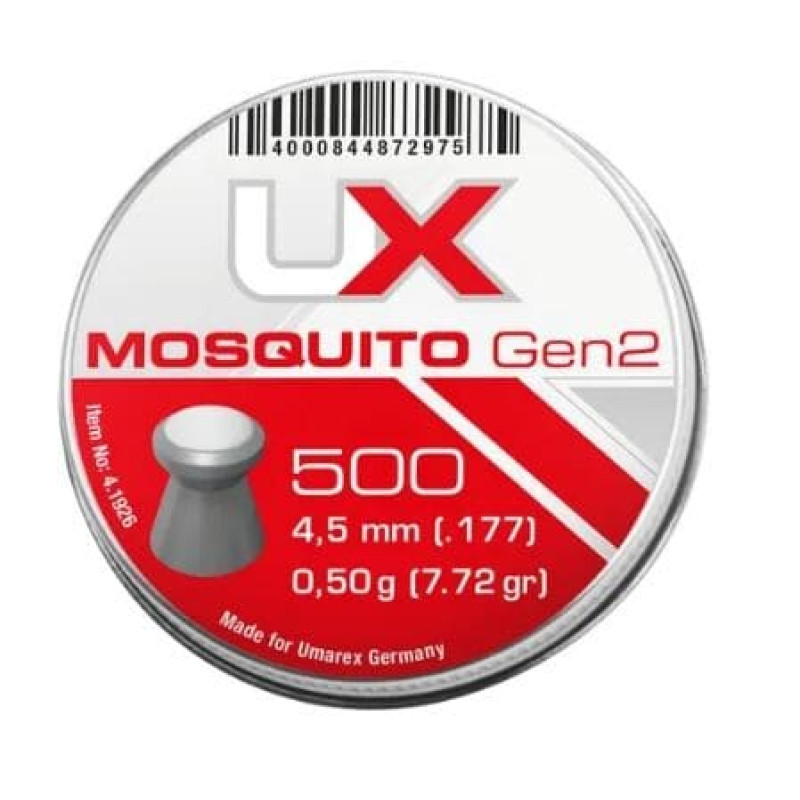 4.1926 Кульки Umarex Mosquito Gen2 0,50 гр. кал.4.5(.177) 500шт.