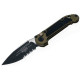 Нож Microtech L.U.D.T. S/E Gen III,  черный клинок, полусеррейтор, рукоять OD green