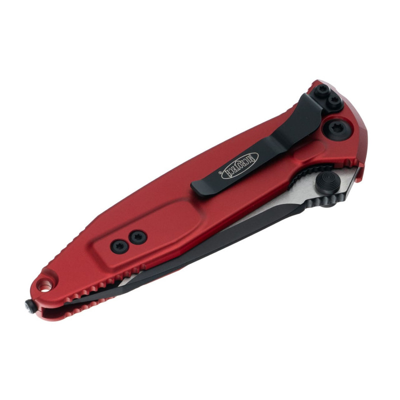 Нож Microtech Socom Elite T/E-M, tanto, черный, черно-красная рукоять