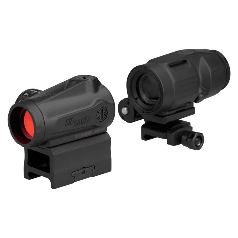 Комплект Sig Optics коллиматор ROMEO-MSR Gen II 2 MOA и магнифер JULIET3-MICRO 3X22MM