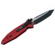 Нож Microtech Socom Elite T/E-M, tanto, черный, черно-красная рукоять
