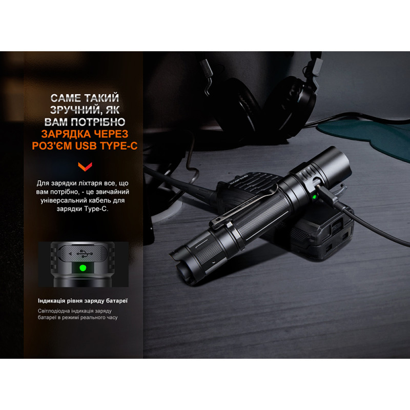 Фонарь тактический аккумуляторный Fenix PD35R