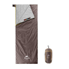 Спальник сверхлегкий Naturehike Summer LW180 NH21MSD09 левый, (15°C), pp M, коричневый