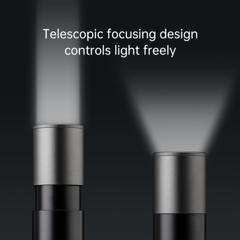 Кишеньковий ручний акумуляторний ліхтар Nextool Zoom Flashlight, 150 лм, алюмінієвий корпус