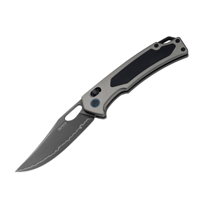 Ніж складаний SRM Retriever 9203-AK2, чорно-сірий