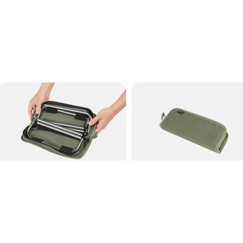 Стілець складаний Naturehike CNK2550JJ011, алюміній, чорний