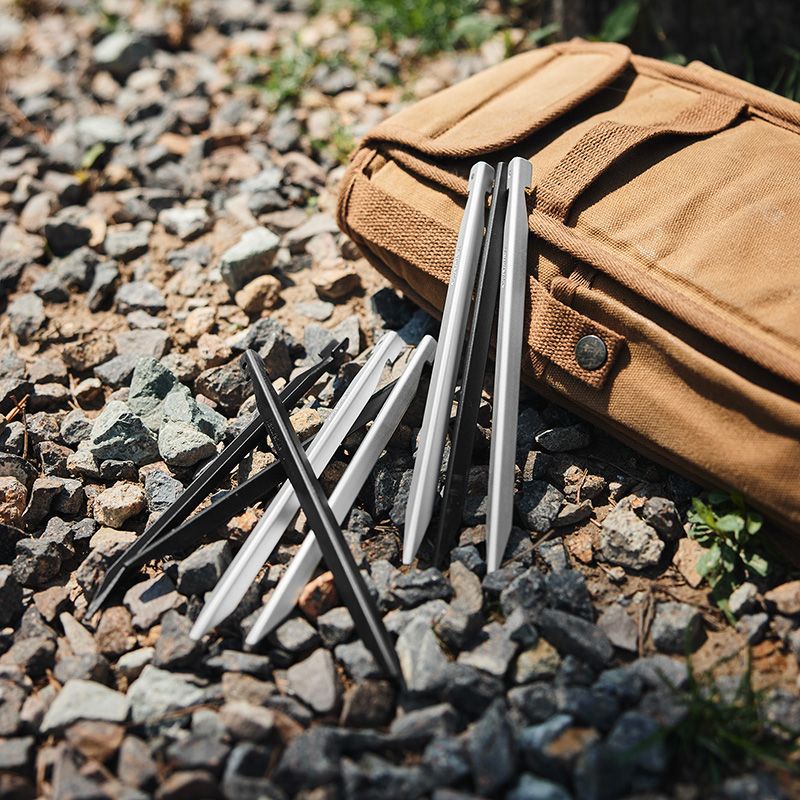 Коли алюмінієві Naturehike CNK2300ZP016, 20 см, сріблясті (8 шт)