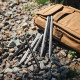 Коли алюмінієві Naturehike CNK2300ZP016, 20 см, сріблясті (8 шт)