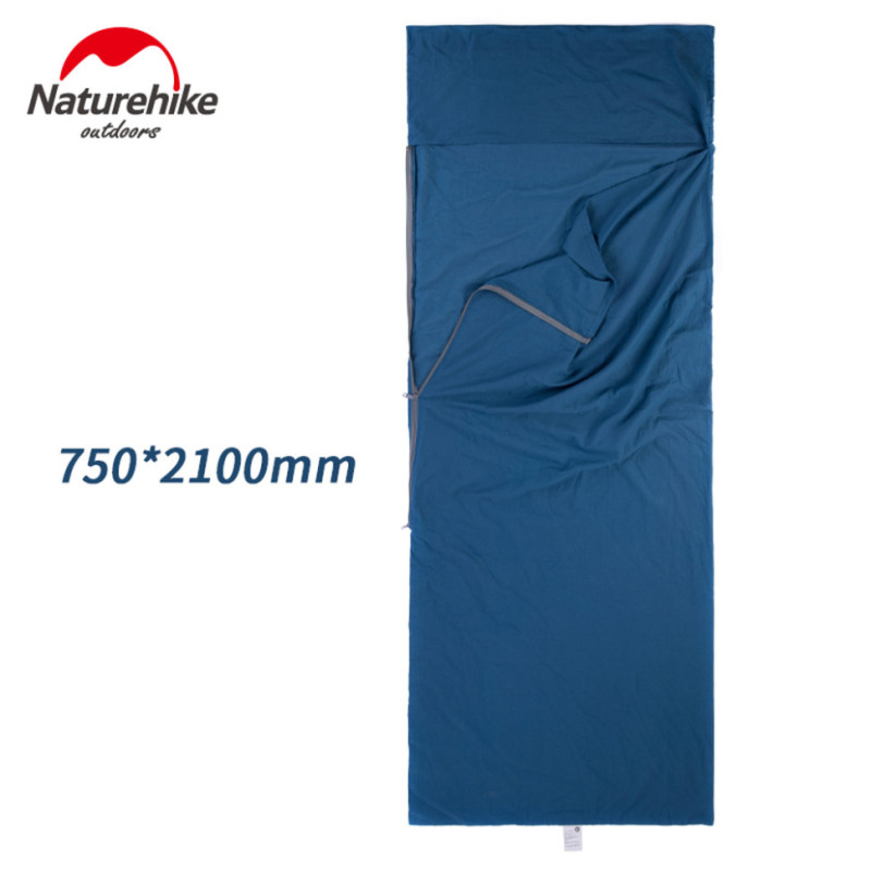 Підкладка для спального мішка Naturehike NH15S012-D, бавовна, синій
