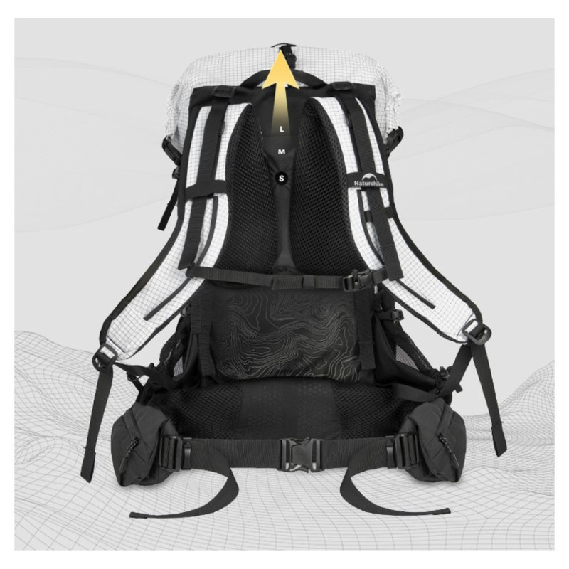 Рюкзак туристичний Naturehike CNK2450XB016, 40 л, білий, M