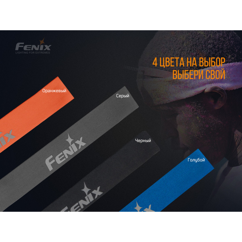 Повязка на голову Fenix AFH-10 серая