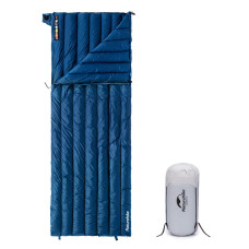 Спальный мешок с натуральным пухом Naturehike CWM400 CNK2300SD013, темно-голубой