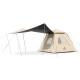 Палатка трехместная Naturehike CNK2300ZP014 с навесом, бежевая