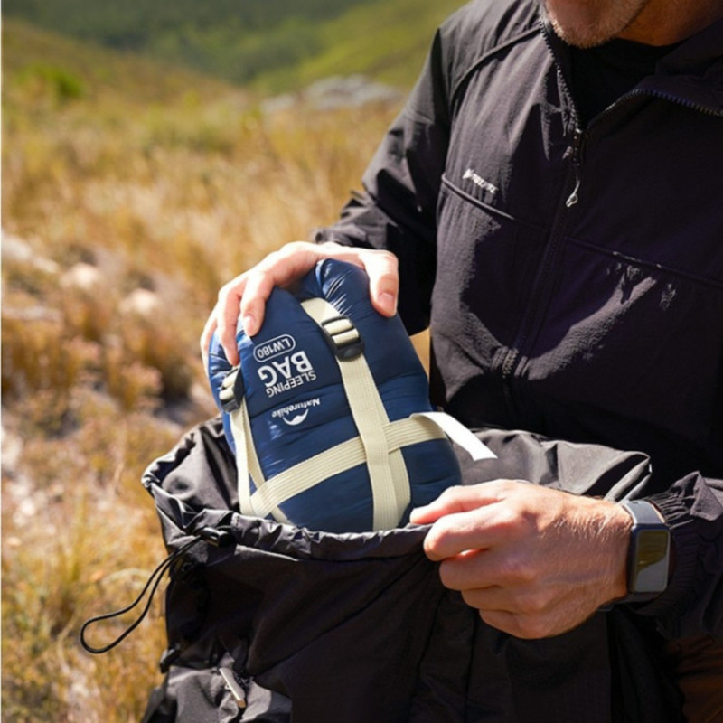 Спальний мішок Naturehike LW180 CNK2550WS026 Sunny Day PL01, (14°C) XL синій
