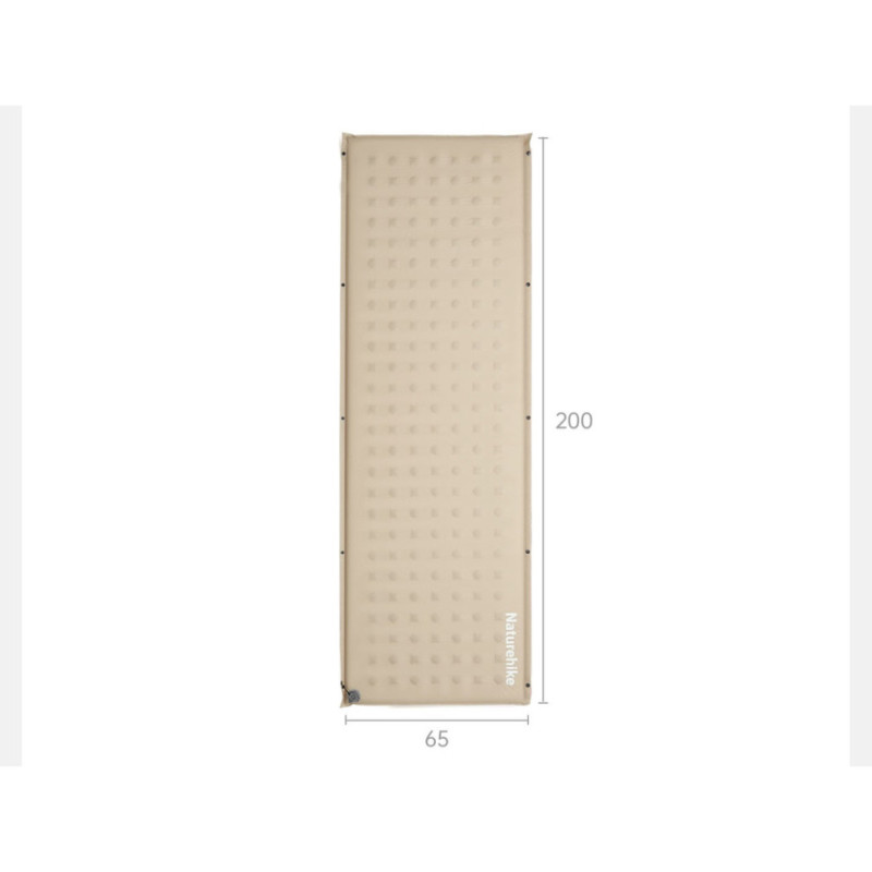 Самонадувний килимок Naturehike CNK2550WS025, 60мм, бежевий