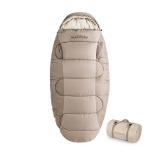 Спальный мешок овальный Naturehike PS200 NH20MSD03, правый, бежевый