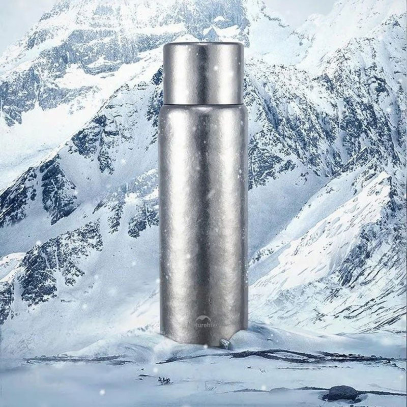 Термос титановий з чохлом Naturehike CNK230CF012 600 ml