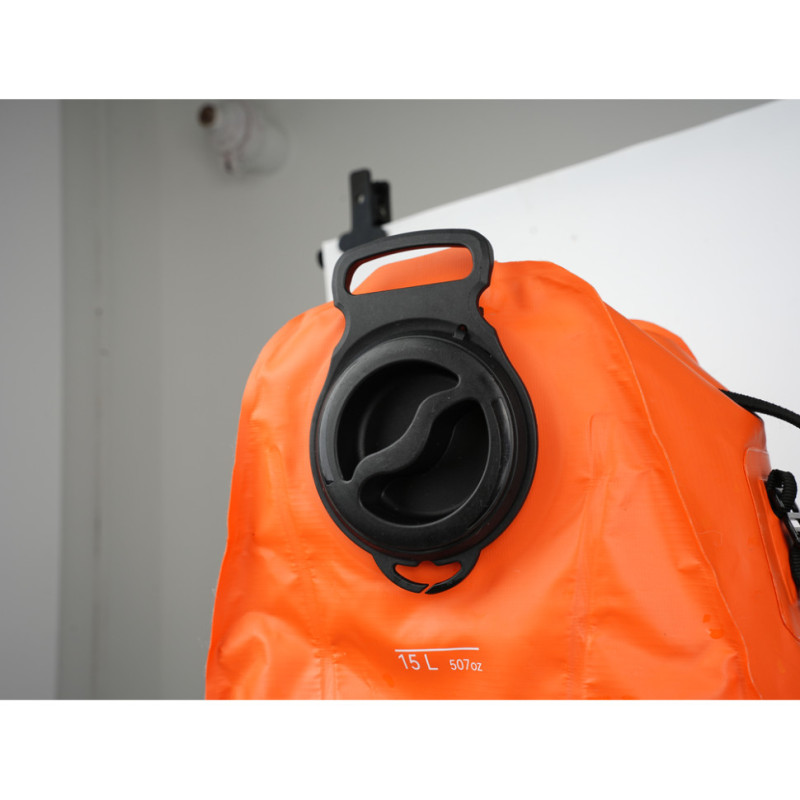 Контейнер для води з насосом та душовою лійкою Flextail Tiny Shower Bag, 20л, помаранчевий