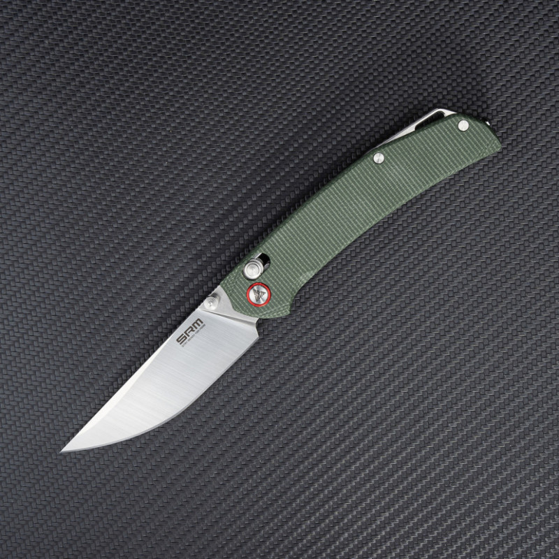 Ніж складаний SRM Asika 411L-MG, зелений