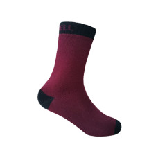 Носки водонепроницаемые детские Dexshell Ultra Thin Children Sock, р-р M, бордовый/черный