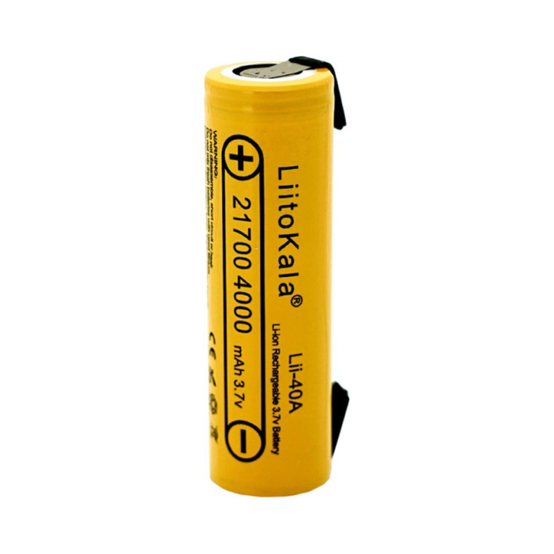 Акумулятор LiitoKala Lii-40A-N 21700 4000mah battery