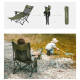 Крісло-шезлонг складане Naturehike CNK2550JJ023 Nightfall T05, сталь, хакі