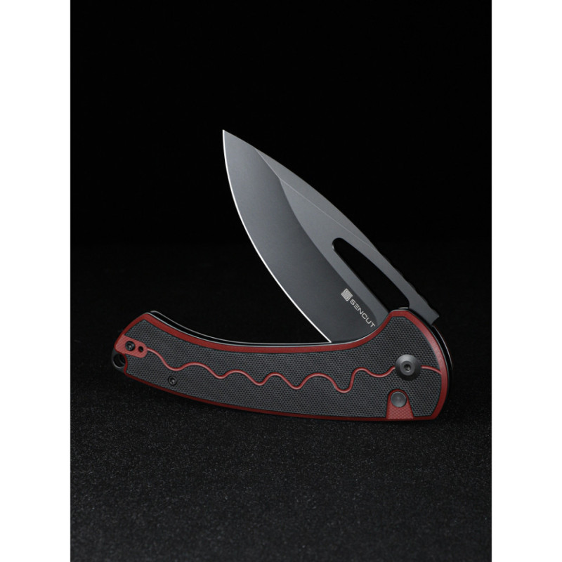 Ніж складаний Sencut Squiggy Burgundy/Black S24082A-3