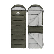 Спальник с капюшоном Naturehike U350 NH20MSD07, (1°C), левый, зеленый