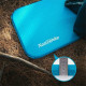 Килимок самонадувальний Naturehike C034 NH19Q034-D, 30 мм, Розмір L, блакитний
