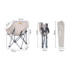 Крісло складане Naturehike NH20JJ022 600D Oxford Cotton/сталь, бежевий