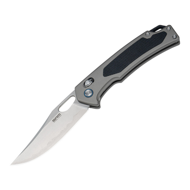 Ніж складаний SRM Retriever 9203-AK, чорно-сірий