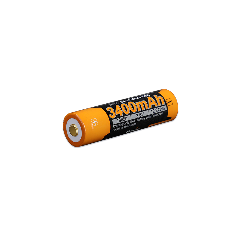 Акумулятор 18650 Fenix (3400 mAh) micro usb заряджання
