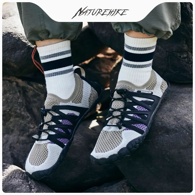 Швидкосохнучі сітчасті черевики Naturehike CYY2321IA010, розмір 43-44, чорні