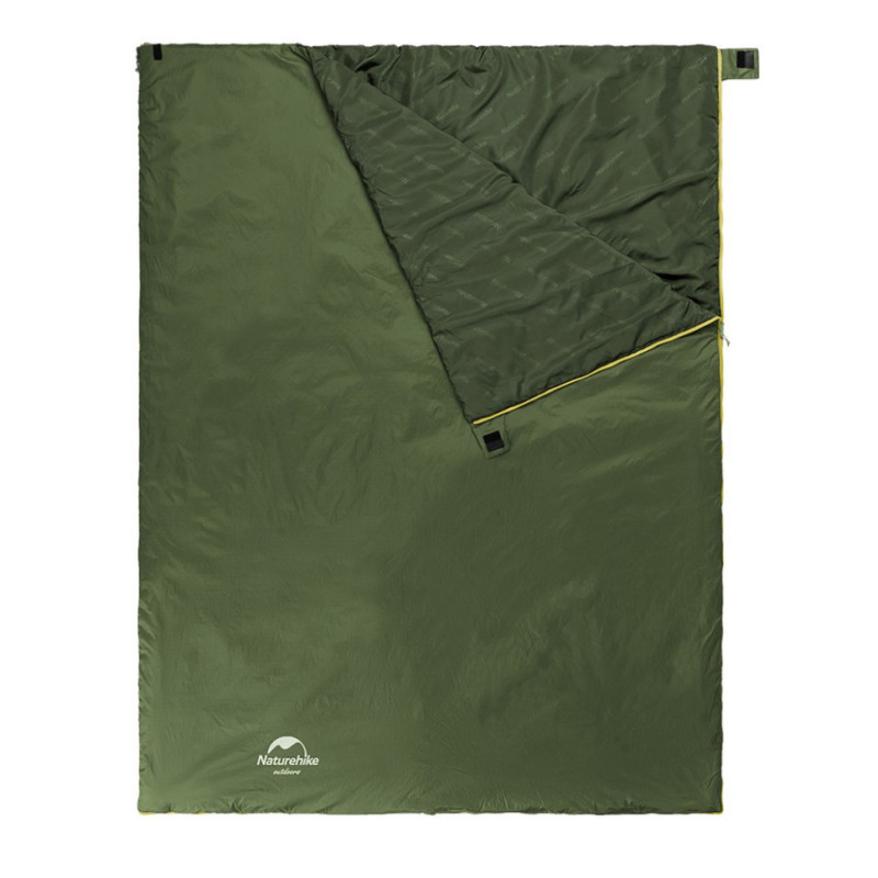 Спальний мішок Naturehike LW180 Mini NH21MSD04, правий, темно-зелений