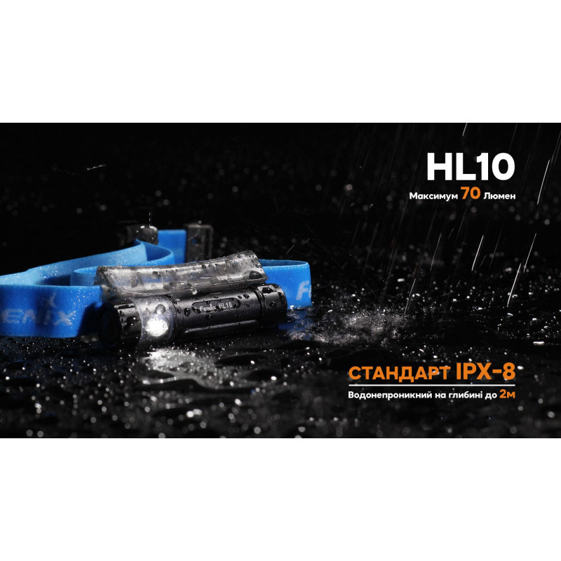 Фонарь налобный Fenix HL10 purple