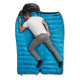 Спальник с натуральным пухом Naturehike CW400 NH18C400-D, р-р L, черно-голубой